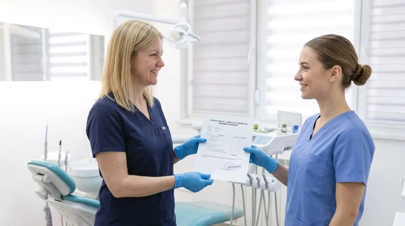 Compras de clínica dental: reposición asistida con IA